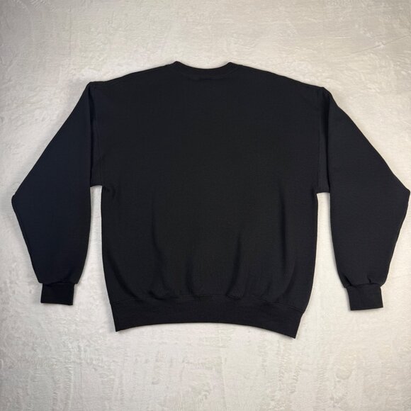 Vintage United States Marines Graphic Sweatshirt Black USA Made Large 90s Milita - Picture 5 of 7